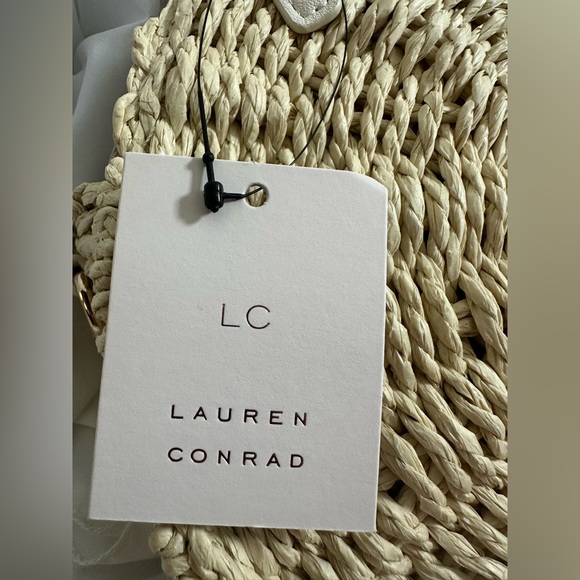 NWT Lauren Conrad Crossbody/Handheld Straw Purse - Picture 6 of 7